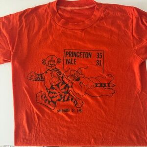 Vintage Orange Princeton vs Yale T-Shirt